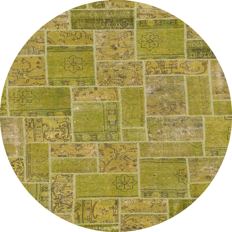 Tapis abstrait moderne 1510, Rond 8 pi
