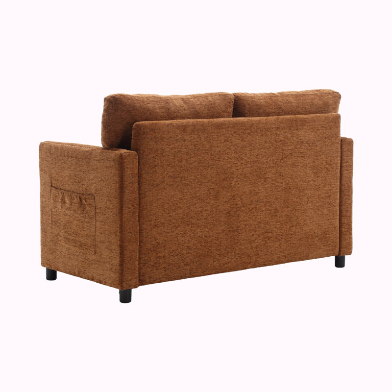 Causeuse 28,54 po Denira, Chenille brun