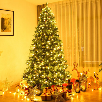 Lighted Pine Christmas Tree