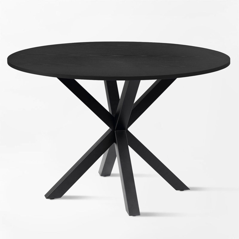 Table de salle à manger 39,4 po, Noir, noir, noir, noir