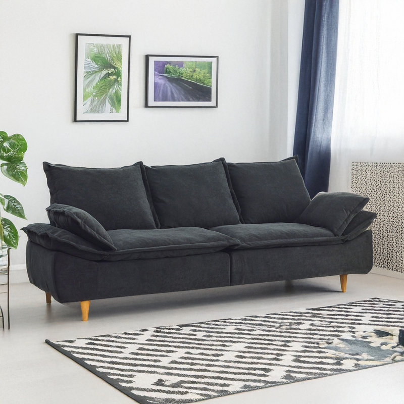 Canapé inclinable moderne en velours