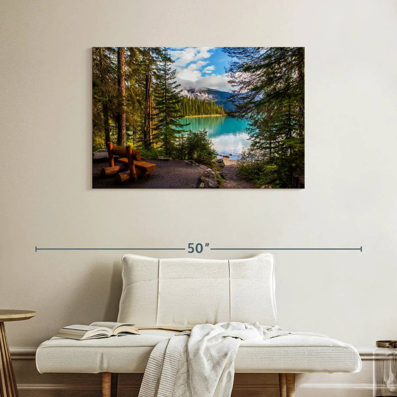 Paysage du lac Alvord Louise, H 26 po x l 39 po