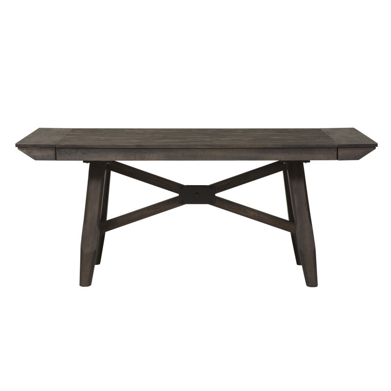 Reber 7 Piece Trestle Dining Table Set, 7 Pieces: Table, 6 Chairs