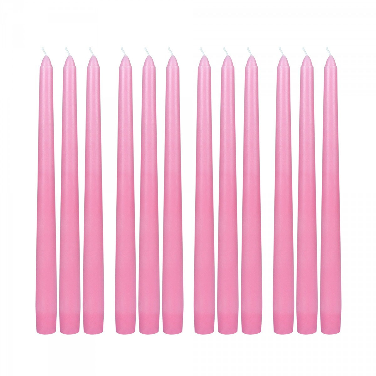 Estela Unscented Taper Candle Set, Pink