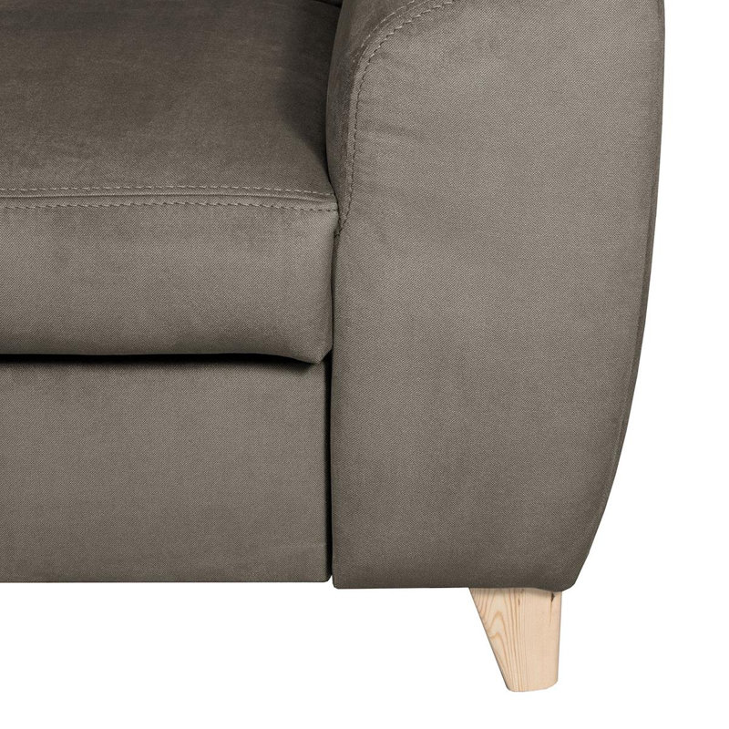 Avajane 4 Seater Sofa Bed, No, Left Hand Facing, Stone Grey