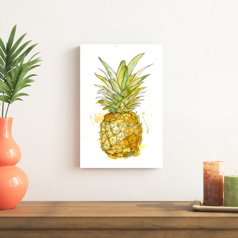 Ananas Splash I, H 18 po x l 12 po x P 1 po