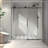 Frameless One Fixed And One Shifted Shower Door,70MM 304 Stainless Steel Large Pulleys With Adjustable Soft Closing Function,With Nano Easy Cleaning,Stick Explosion-Proof Menbrance-109553923