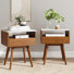 Table de bout avec rangement James (ensemble 2 pièces)