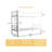 B-002 40.3" W x 77" D x 61.4" H Convertible Twin Over Twin Metal Bunk Bed with Safety Guardrail-1723776371