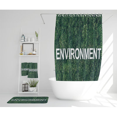 Nataisha Polyester Shower Curtain Set