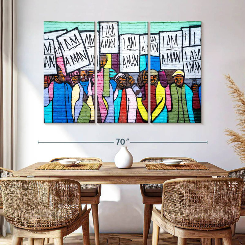 Khyia I Am A Man, 42" H x 65" W