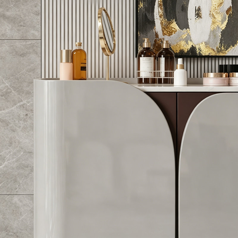 Armoire d'appoint Minimalist, Light Gray