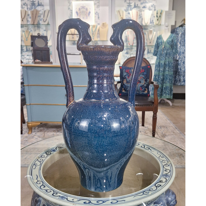 Porcelain Vase Run Glaze