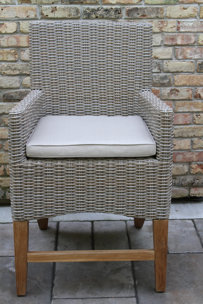 Birch Lane™ Nicole Patio Dining Armchair with Cushion | Birch Lane