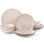 Service de table 12 pièces, service pour 4 Trianna Blush