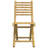 Alizeah 4 - Person Bamboo Patio Dining Set with Rectangular Table