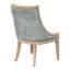 Chaise rembourrée avec garniture cloutée