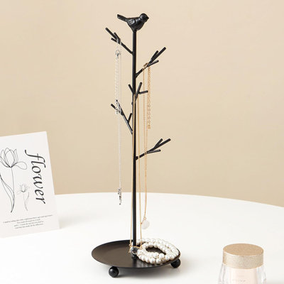 Organisateur de support à bijoux pour boucles d'oreilles avec anneaux, convient aux salons, salles de bain, bureaux, etc.