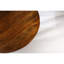 Table basse ronde en bois massif et en métal, un design distinctif, 43 pouces de profondeur, 2 hauteurs, couleur naturelle