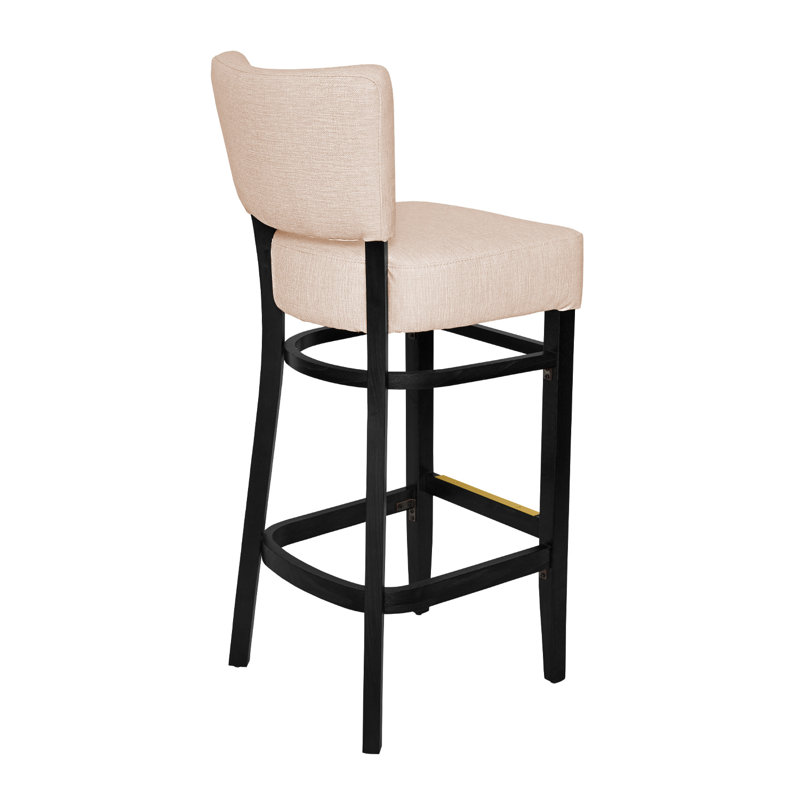 Tabouret de bar Madison, Noir, noir, noir, noir, Crème, crème
