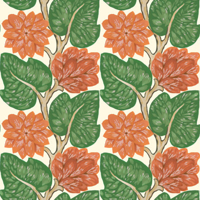 Tuile de papier peint adhésif Bohemian Bungalow Vintage Vines 10 pi L x 25 po l