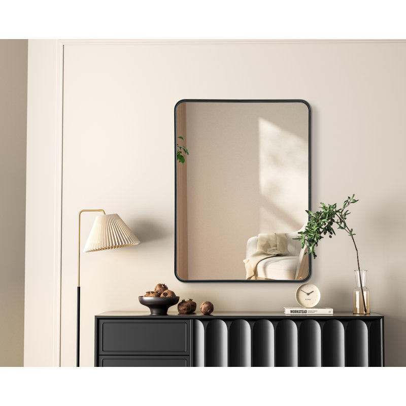 Miroir Erath, 40 po x 30 po, Noir