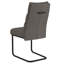 Ensemble de 2 chaises de salle à manger Linda, gris anthracite et noir-1916198885