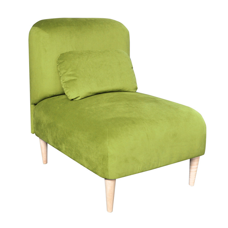 Jupi Upholstered Slipper Chair, Lime Green