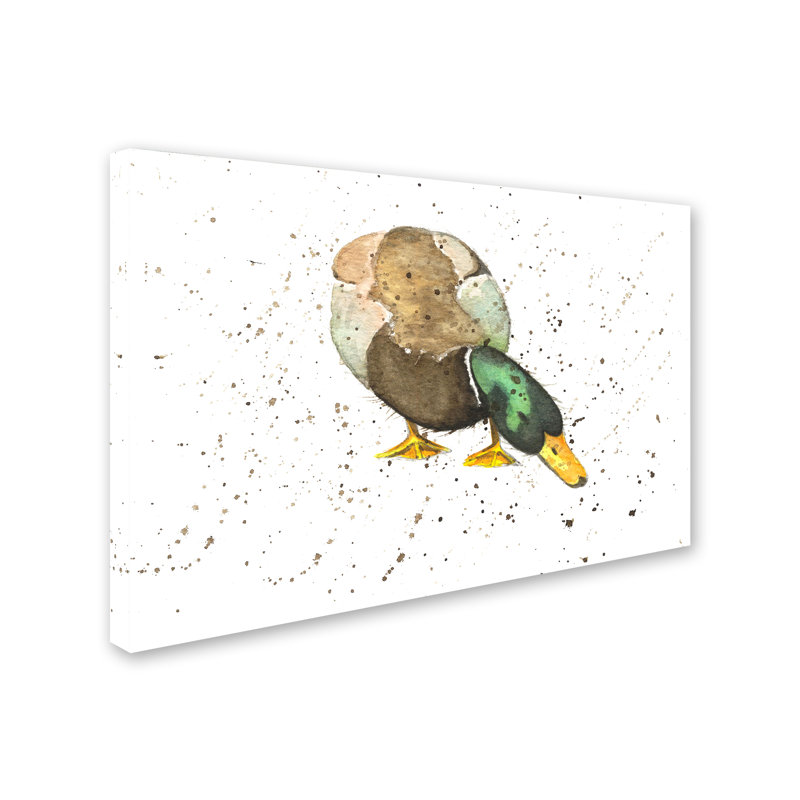 «Duck IV» par Michelle Campbell - reproduction sur toile, H 12 po x l 19 po