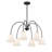 Orestis 6-Light Chandelier in Matte Black-92329461