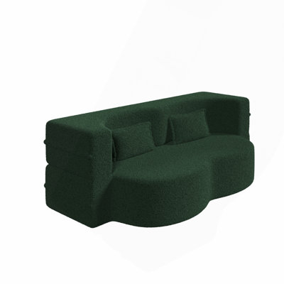 Modern Floor With 2 Pillows Sofa