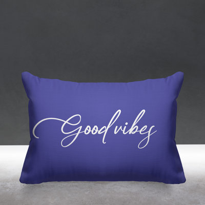 Aspire Good Vibes Outdoor Rectangular Pillow Cover & Insert