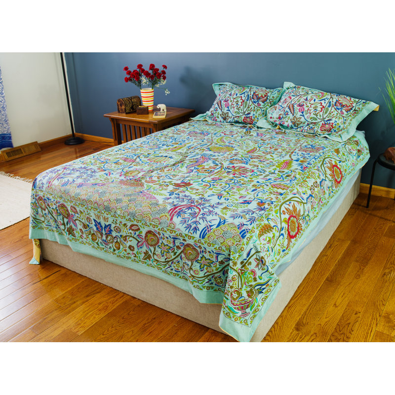 Eclectic Cotton Floral Duvet Cover