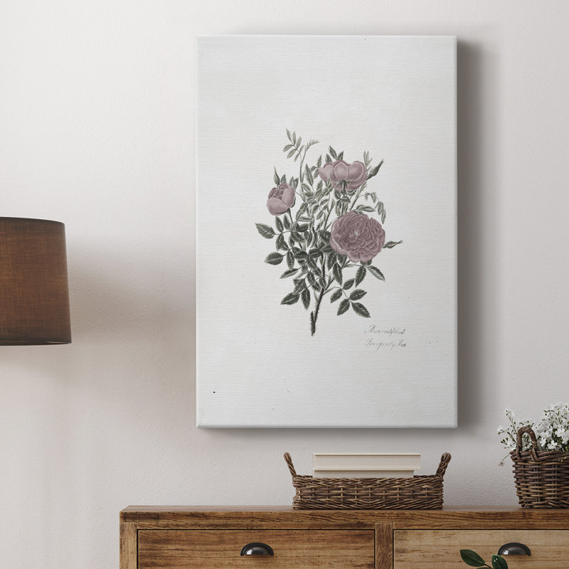 Imprimé floral rétro CXC - galerie enveloppée Cavas
