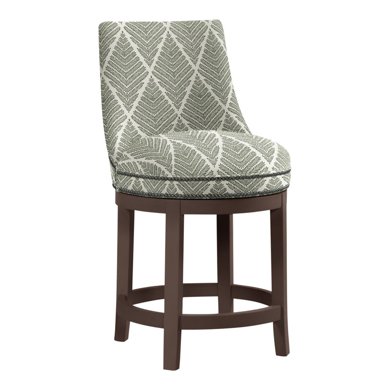 Tabouret de comptoir 26 po Vesper, Perigold Emmeline Moss, Tabac