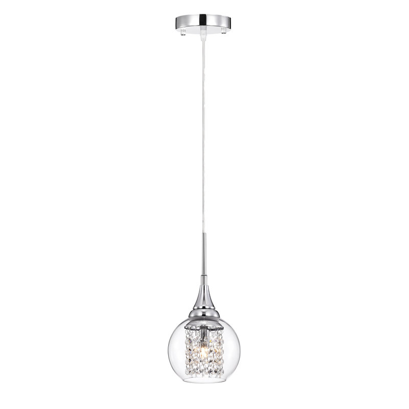 Delhi 1 - Light Chrome Single Pendant