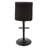 Juddson Swivel Upholstered Adjustable Height Counter Stool with Metal Frame