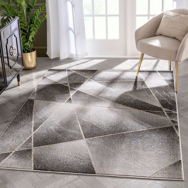 Fairmont Geometric Synthetic Area Rug, Rectangle 120cm x 160cm