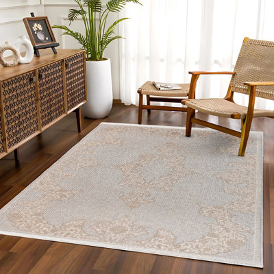 Tapis oriental lavable à la machine à imprimé numérique Mink