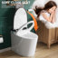 Toilette haute 18 po ADA avec bidet intégré, réservoir allongé, avec bouclier en mousse, stérilisation UV, couvercle à ouverture / fermeture automatique, chasse d'eau automatique, siège chauffant, capteur de pied