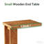 Table de chevet, table de bout et table d'appoint en forme de C