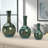 Decorative Table Vase Set Ceramic and Stoneware Sculptural Bottle-Shaped Design with Handcrafted Artisan Glaze Detailing Ideal for Accent Styling and Shelf Display - Set of 3-117258553