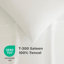 Ensemble de draps 100% Tencel Lyocell 4 pièces Dreamology, très grand, draps en eucalyptus rafraîchissant, finition douce pêche, poche antidérapante de 15 po de profondeur, comprend un drap plat, un drap-housse et 2 taies d'oreiller, blanc-130942467-130942471
