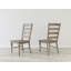 Taupe Ladderback Dining Chairs,  2