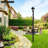 Outdoor Lamp Post With Cross Arm, Split Street Light Pole, Outdoor Lamp Post For Driveway, Pathways, Front Yard-1357856941