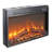 26" Ultra-Thin Electric Fireplace Insert with Log Set, Realistic Flame & Remote Timer-114137822