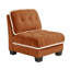 Canapé modulaire de style campagnard avec repose-pieds et coussins capitonnés-69696079