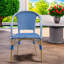 Chaises de patio résistantes aux intempéries, rotin en aluminium, bistro moderne pour porche