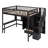 Full Size Loft Bed With Bookshelf,Drawers,Desk,And Wardrobe-Espresso