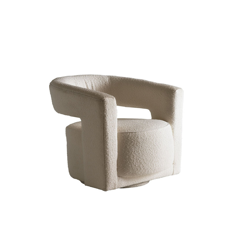 Madison Swivel Armchair, Ivory Linen Blend